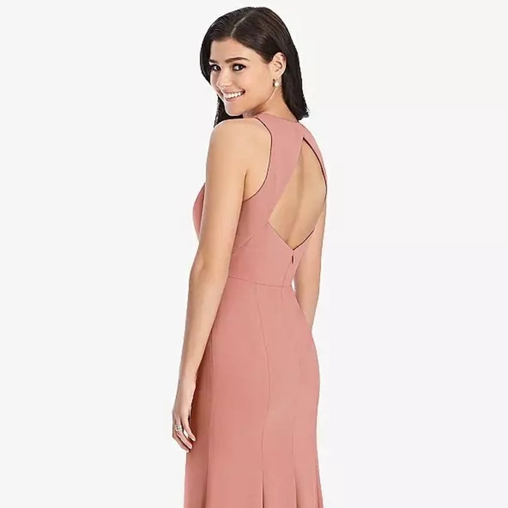 *Unaltered* Dessy bridesmaid dress, size 2, desert rose